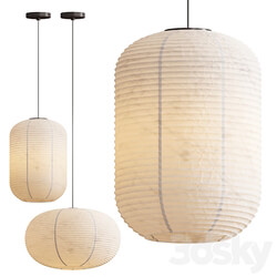 Paper Shade Pendants Pendant light 3D Models 