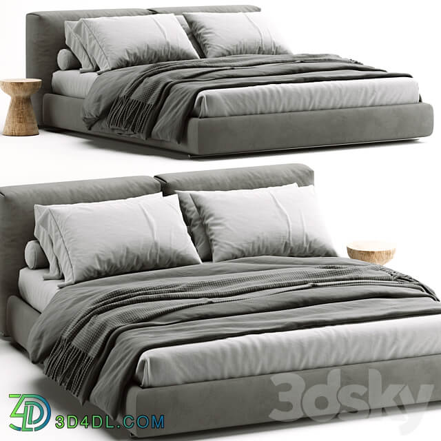 Bed Asolo Flexform Bed 3D Models