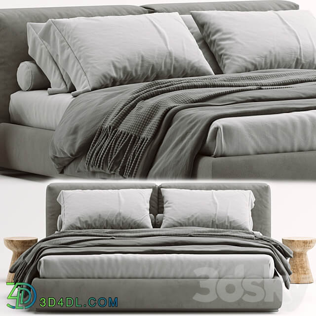 Bed Asolo Flexform Bed 3D Models