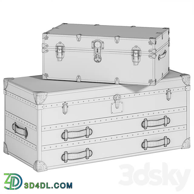 Leather trunks 3D Models