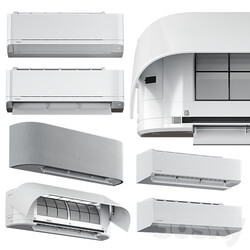 Air conditioners Toshiba HAORI TKVG Shorai Edge 3D Models 