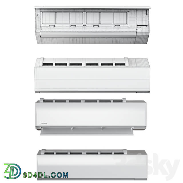 Air conditioners Toshiba HAORI TKVG Shorai Edge 3D Models