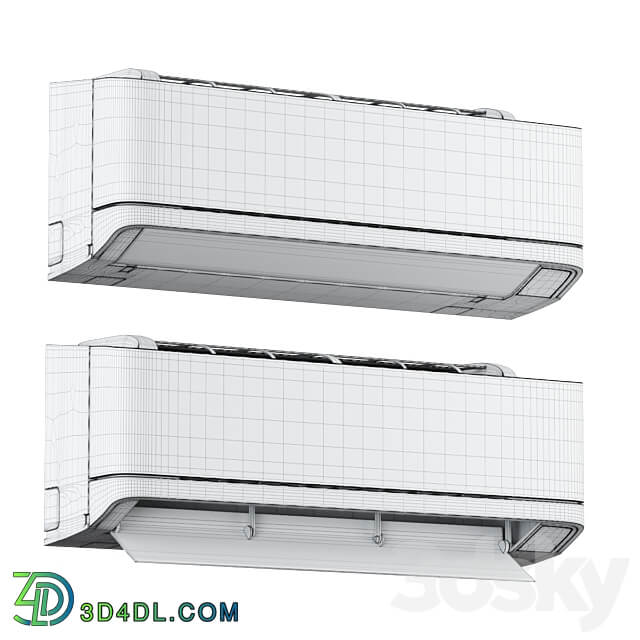 Air conditioners Toshiba HAORI TKVG Shorai Edge 3D Models