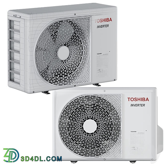 Air conditioners Toshiba HAORI TKVG Shorai Edge 3D Models