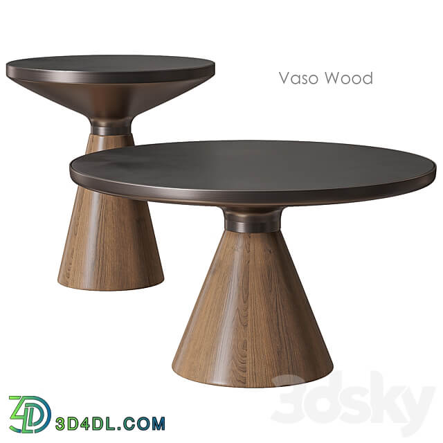 Vaso Wood Coffee table by Cosmo 3D Models