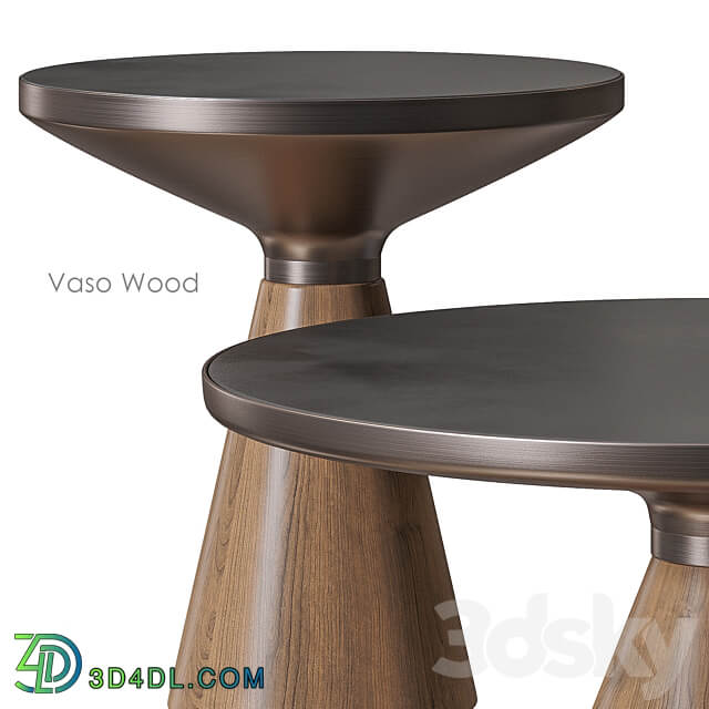 Vaso Wood Coffee table by Cosmo 3D Models