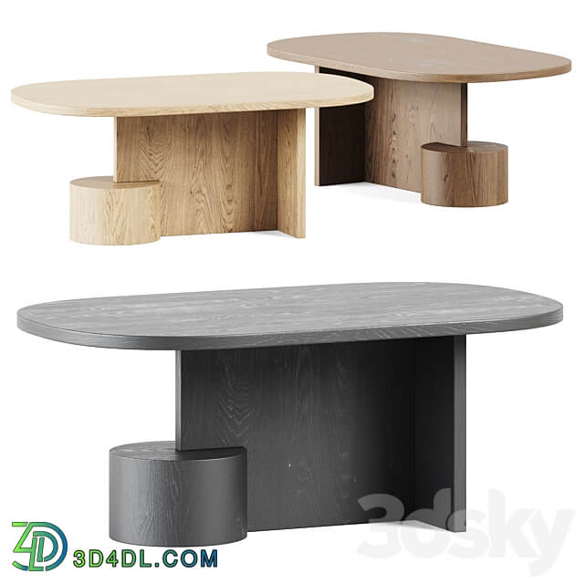 Ferm Living Insert Coffee Table Wooden 3D Models