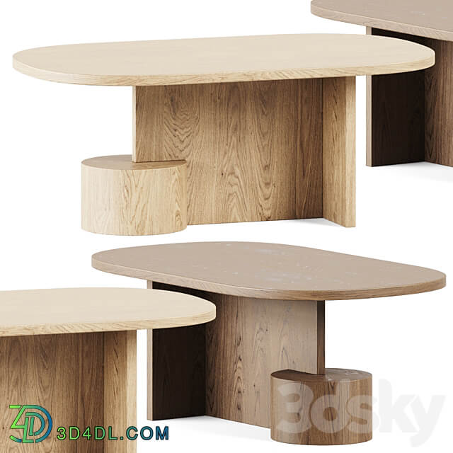 Ferm Living Insert Coffee Table Wooden 3D Models