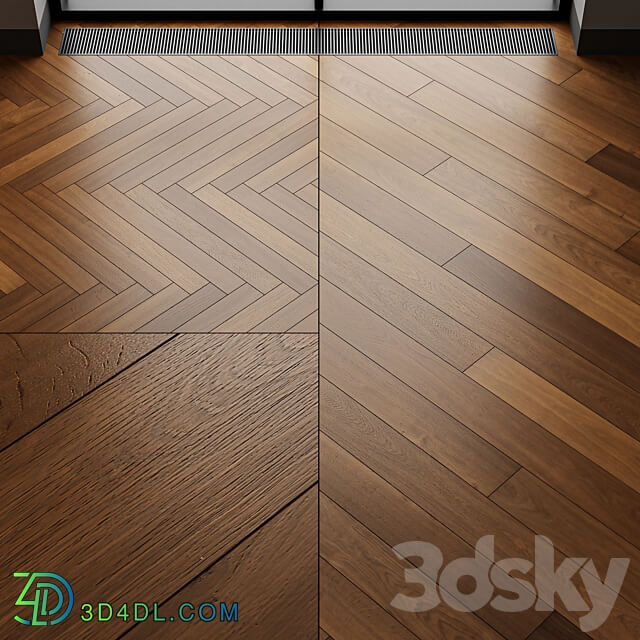 Parquet Berlin oak toned 3D Models