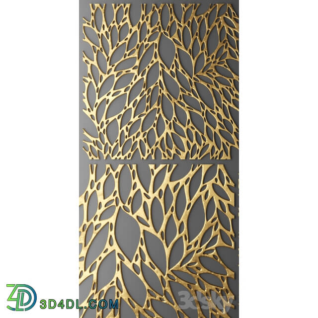 Decor for wall. Panel. 3D 3D Models