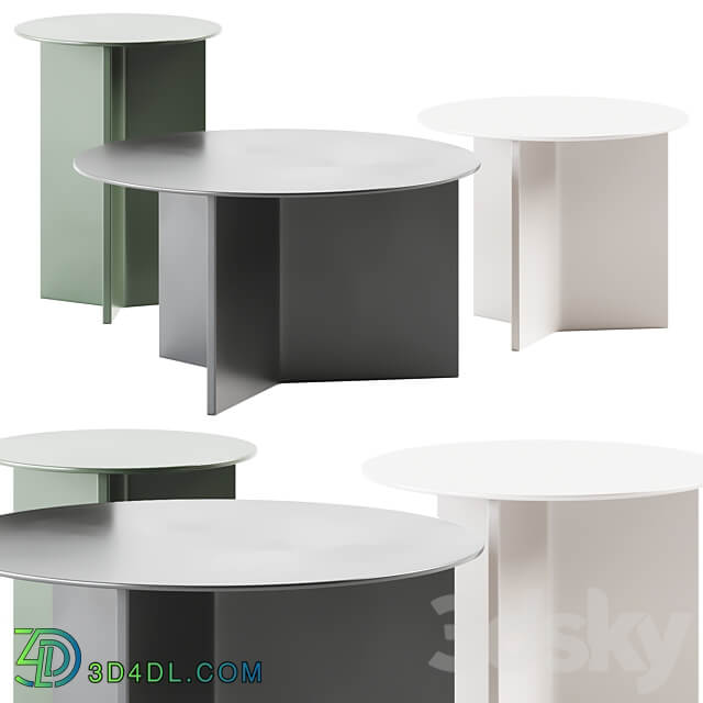 Hay Slit Coffee Tables set 3D Models