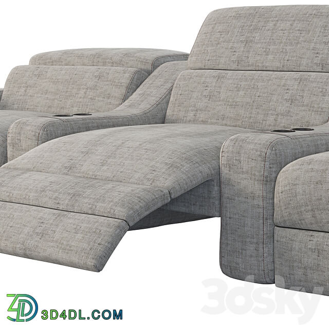 Cinema Lory Theater Sofa by Braccisofas 3D Models