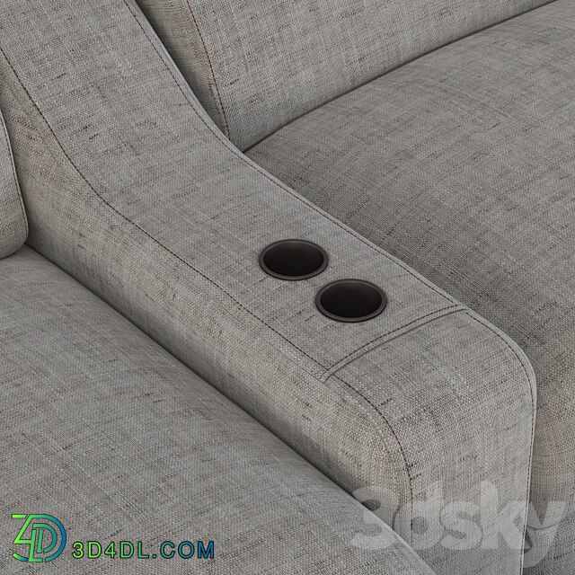 Cinema Lory Theater Sofa by Braccisofas 3D Models