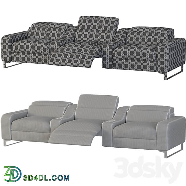 Cinema Lory Theater Sofa by Braccisofas 3D Models