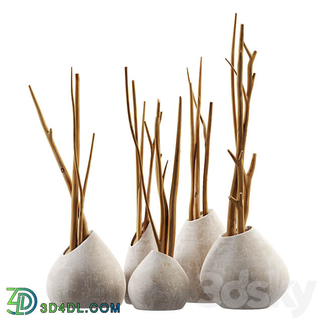 Branch slice vase n3 Other decorative objects 3D Models