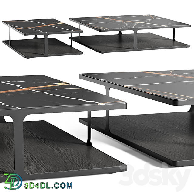 Poliform CREEK coffee tables 3D Models