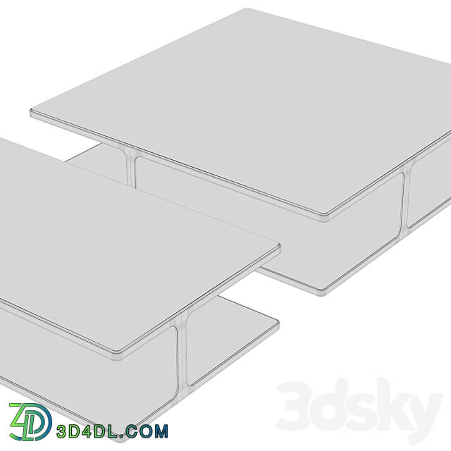 Poliform CREEK coffee tables 3D Models