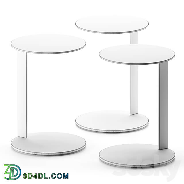 Note Modern Side Table blu dot 3D Models