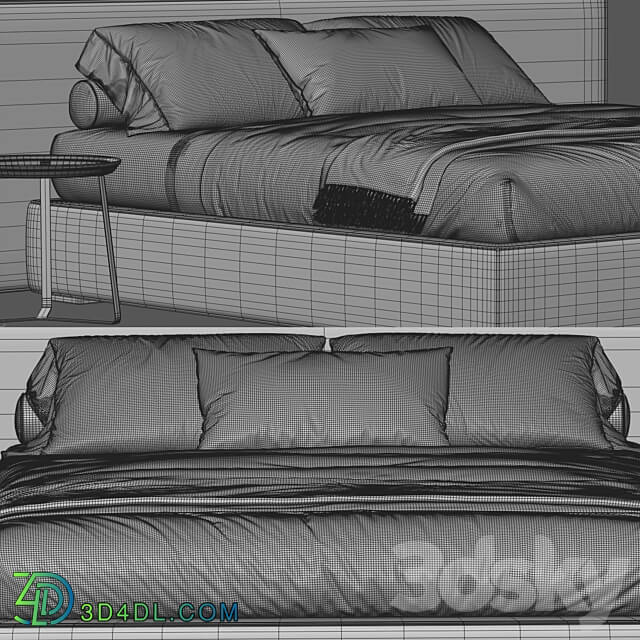 Felis Bowie Bed Bed 3D Models