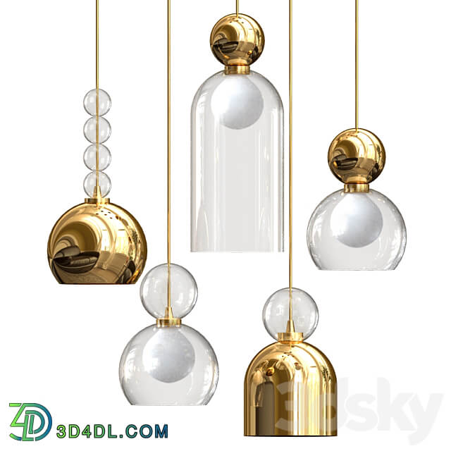 Memoria Pendants by Dima Loginoff Pendant light 3D Models