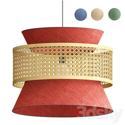 Rattan Dolkie Pendant Pendant light 3D Models 