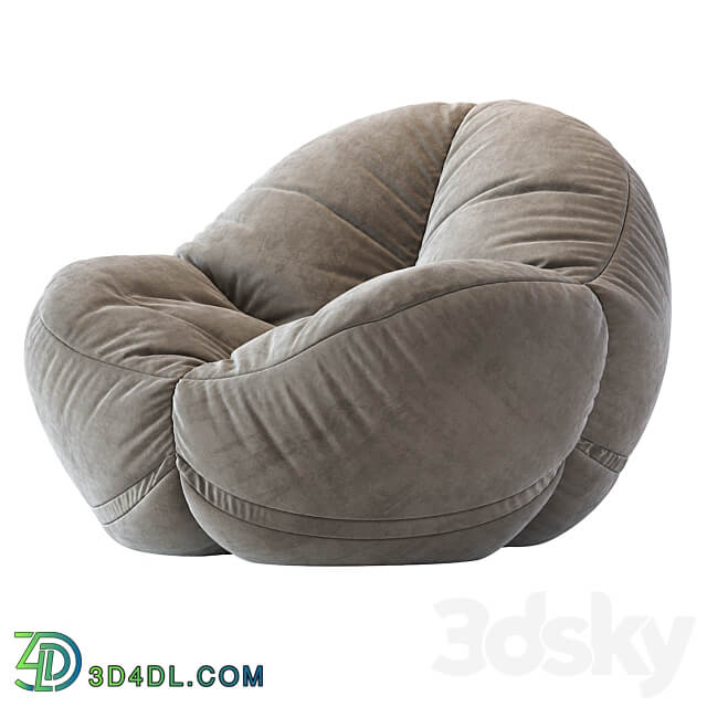 Cloth Bean Bag Chair 3D Models