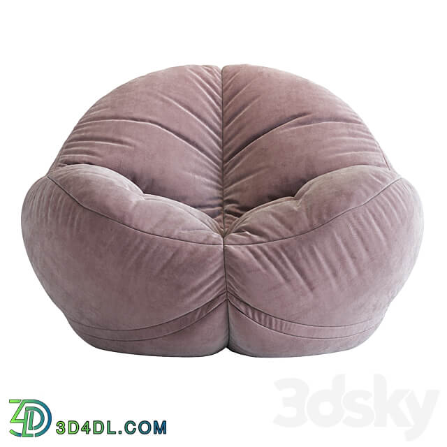 Cloth Bean Bag Chair 3D Models