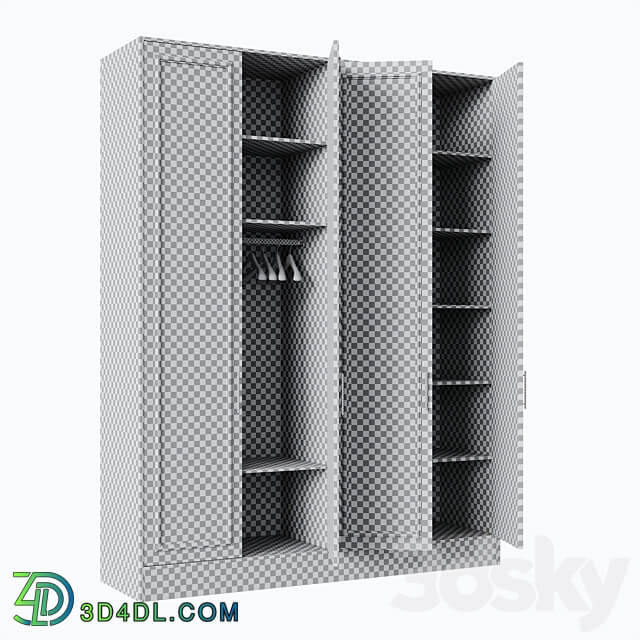 Wardrobe 006 Wardrobe Display cabinets 3D Models