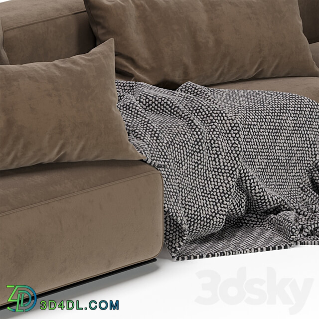 Westside Sofa Poliform 3 Version 3D Models