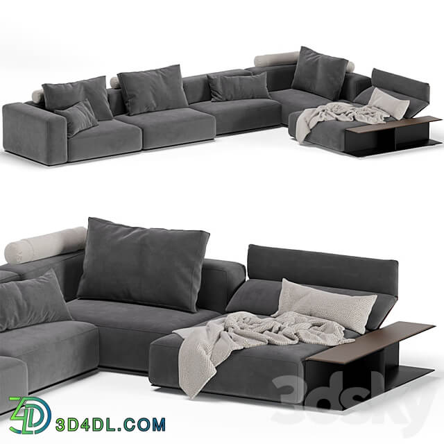 Westside Sofa Poliform 3 Version 3D Models