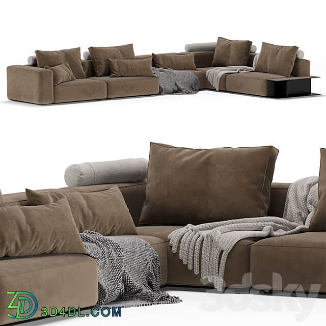 Westside Sofa Poliform 3 Version 3D Models