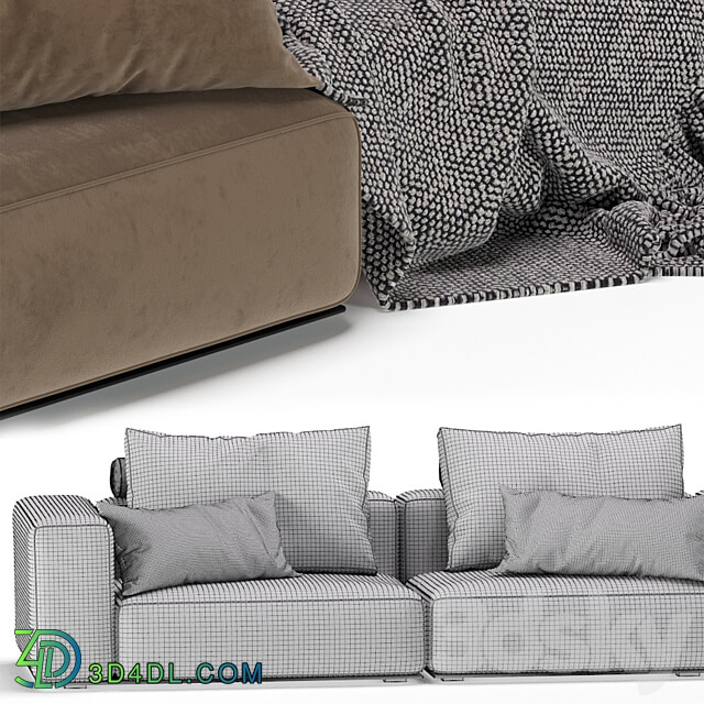 Westside Sofa Poliform 3 Version 3D Models