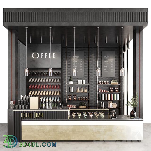 coffee bar 3D Models