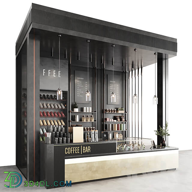 coffee bar 3D Models