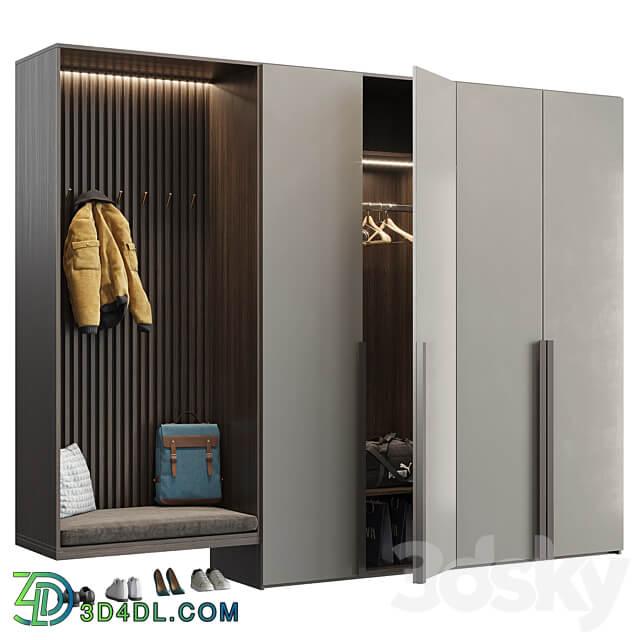 Hallway furniture 15 Wardrobe Display cabinets 3D Models