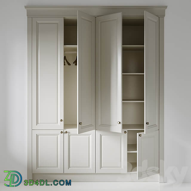 Wardrobe 008 Wardrobe Display cabinets 3D Models