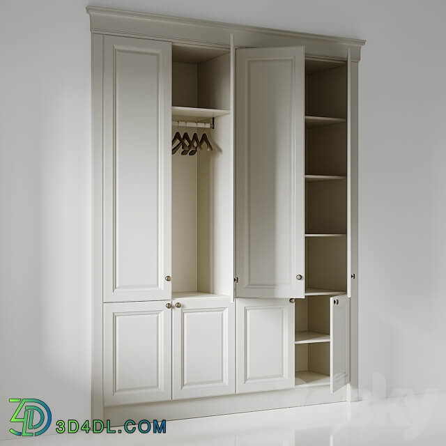 Wardrobe 008 Wardrobe Display cabinets 3D Models