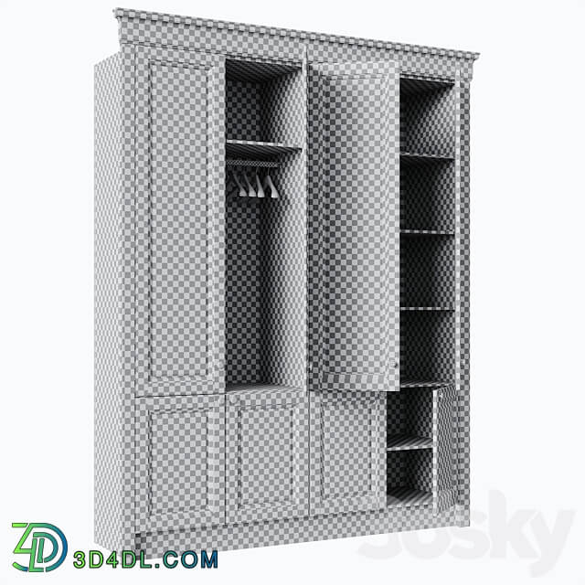 Wardrobe 008 Wardrobe Display cabinets 3D Models