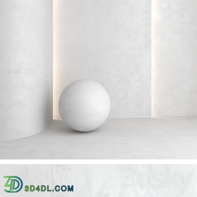 Decorative plaster 31 Stone 3D Models