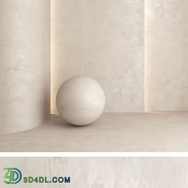 Decorative plaster 31 Stone 3D Models