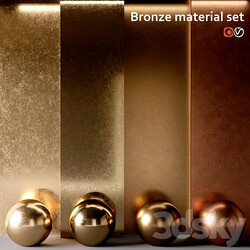 Material set Bronze 3D Models 