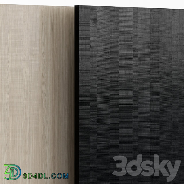 Oak Rough wood with 3 materials 3D Models