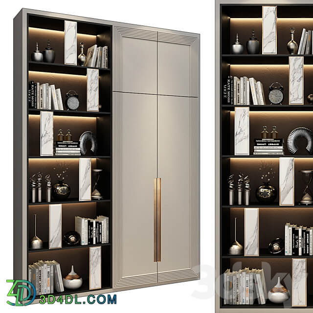 Furniture composition 527 Wardrobe Display cabinets 3D Models