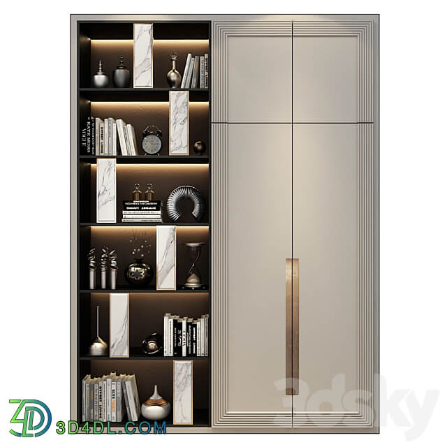 Furniture composition 527 Wardrobe Display cabinets 3D Models