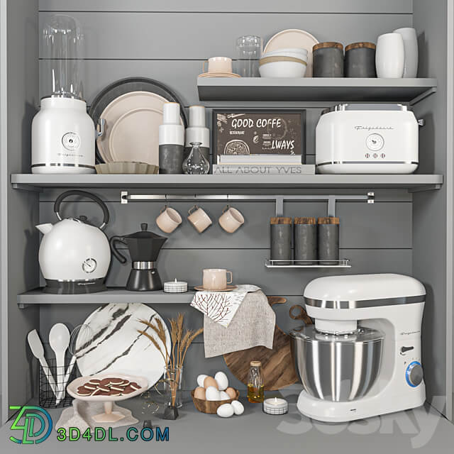 Kitchen accessories 3D Models