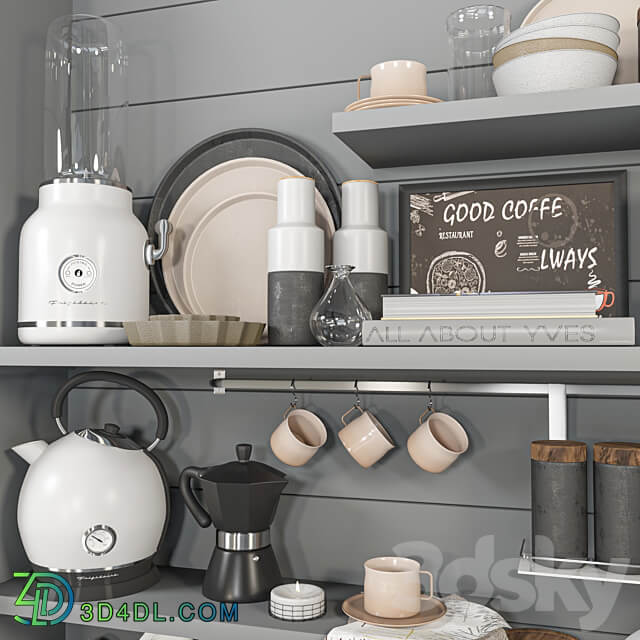 Kitchen accessories 3D Models