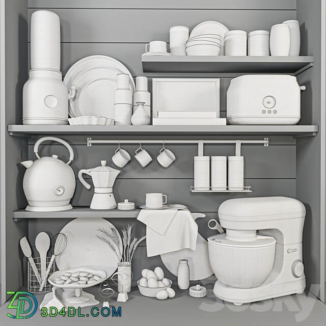 Kitchen accessories 3D Models