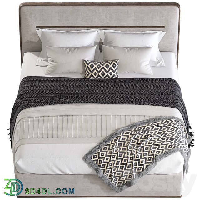 Double bed 78. Bed 3D Models