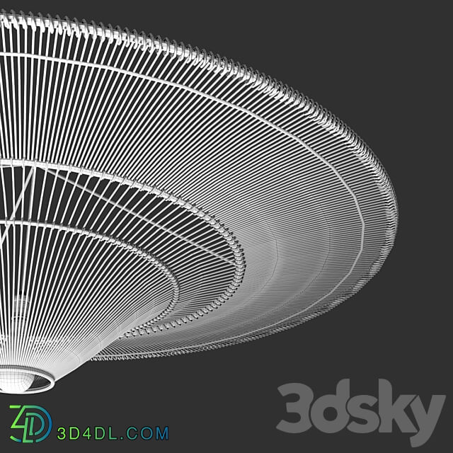 Hanging chandelier 7 Pendant light 3D Models