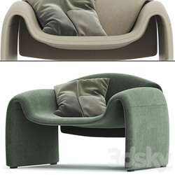 Le Club Armchair By Poliform 3D Models 